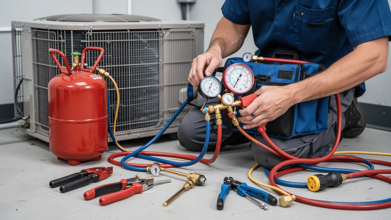 AC Refrigerant Recharge